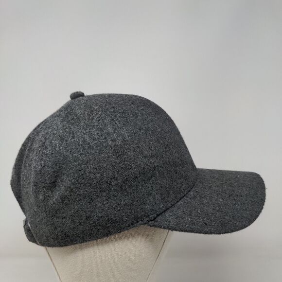 ASOS Design Slideback Hat Gray One Size Felt Adjustable 6 Panel Blank - Picture 4 of 7